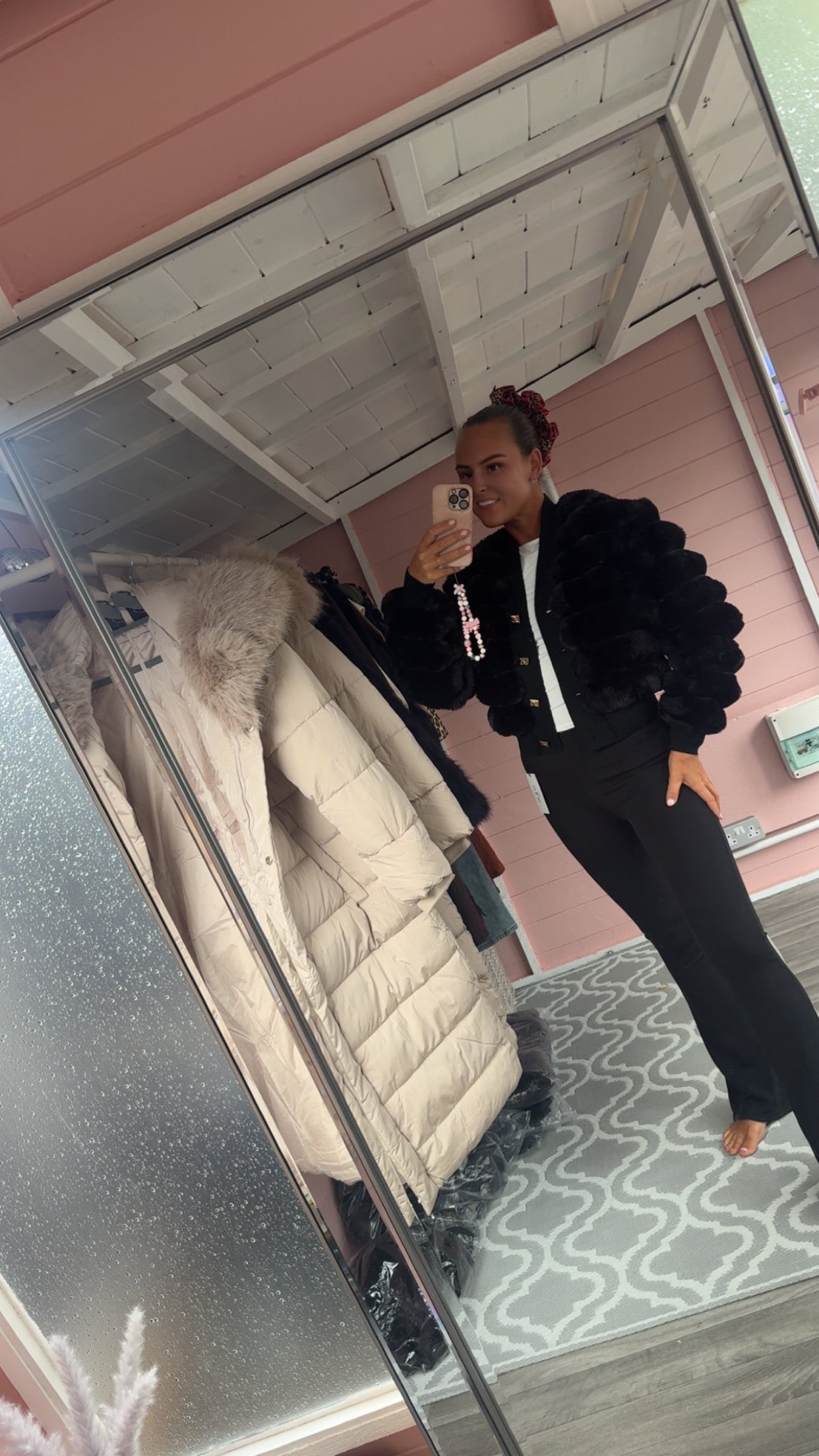 The ‘Rita’ Lined Faux Fur Jacket