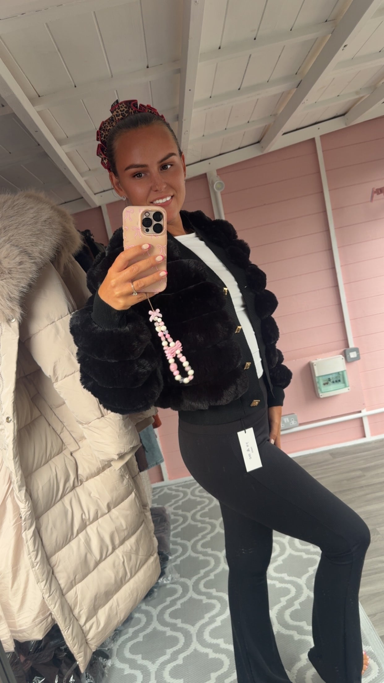The ‘Rita’ Lined Faux Fur Jacket