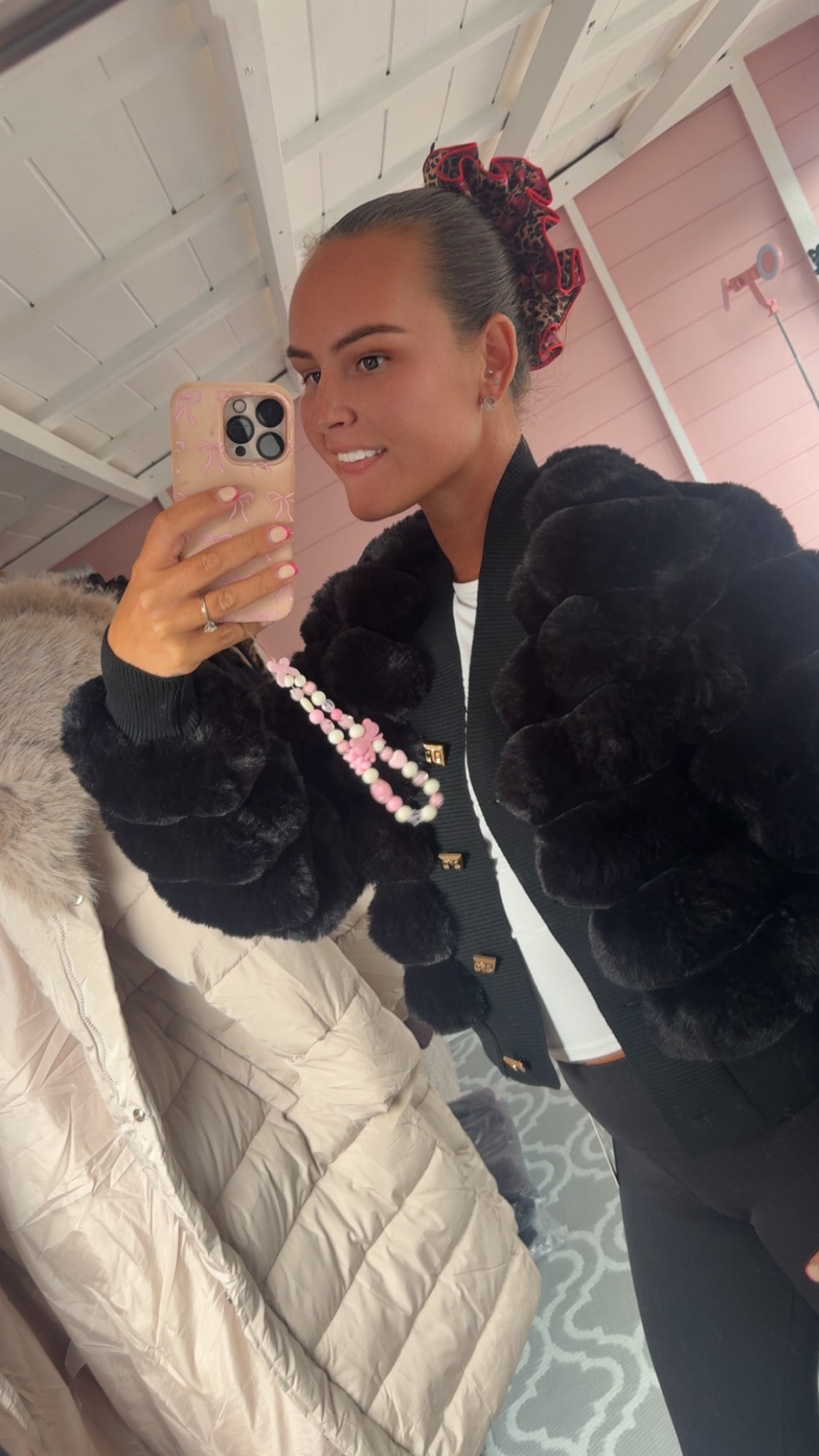 The ‘Rita’ Lined Faux Fur Jacket