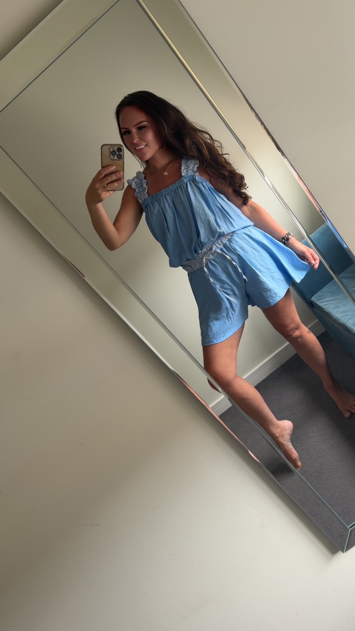 Bow Back Shorts Co Ord Set