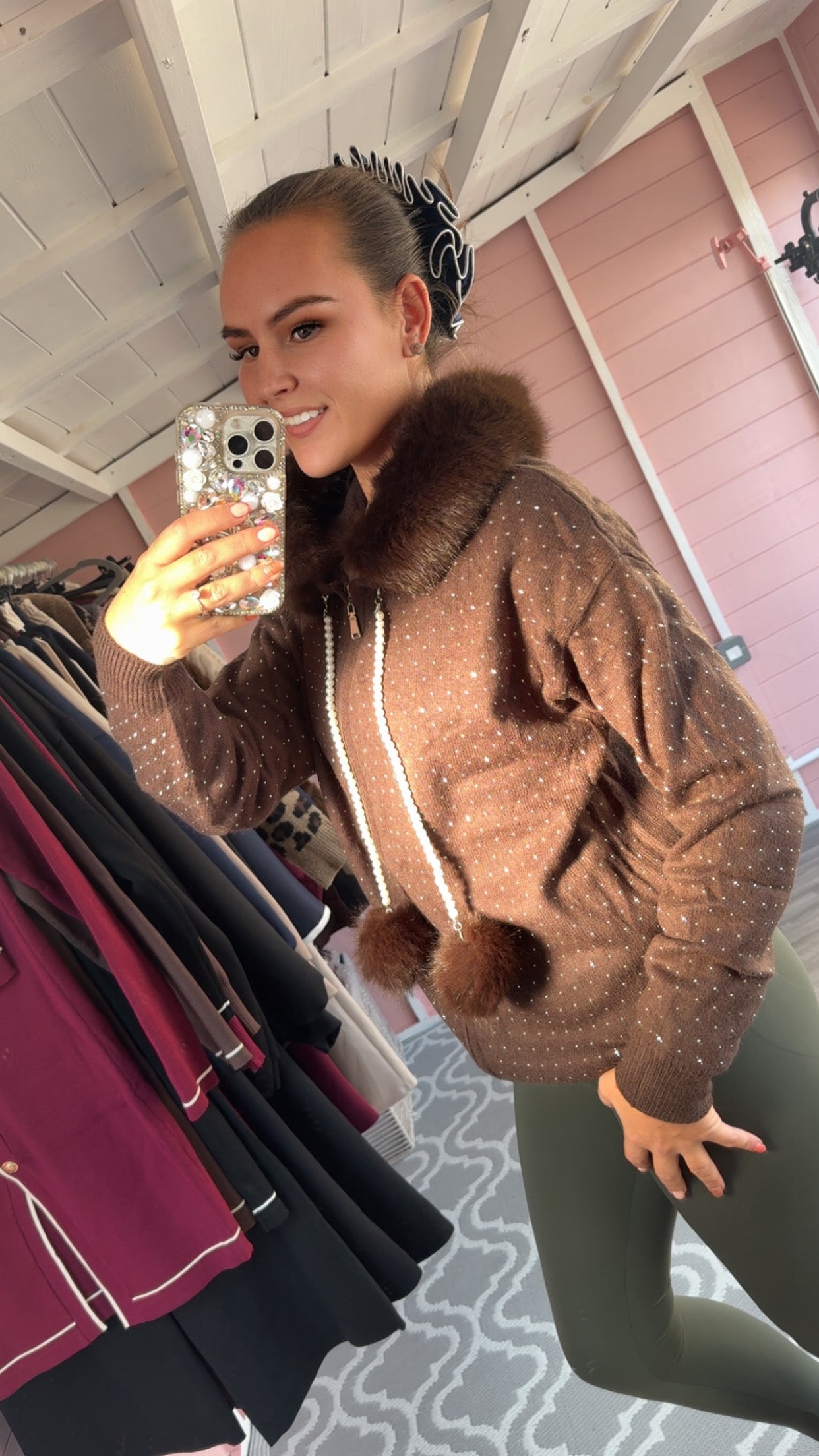 The ‘Sasha’ Diamonté Knit Cardigan
