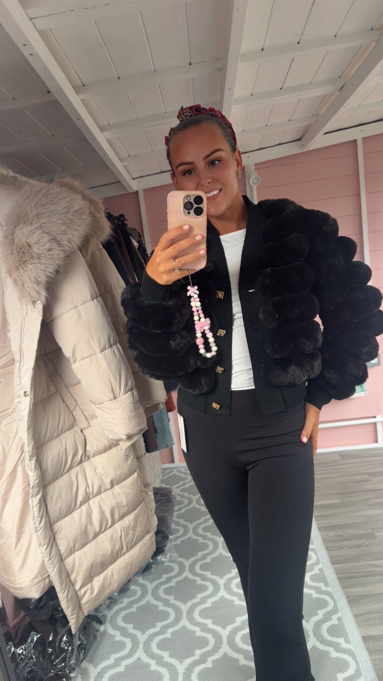 The ‘Rita’ Lined Faux Fur Jacket