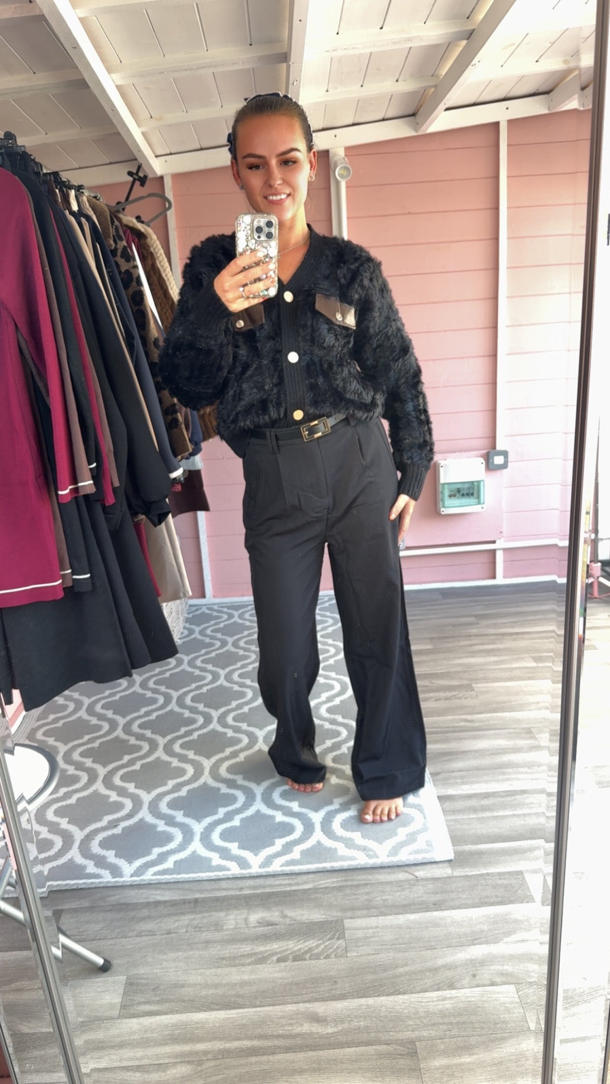 The ‘Gina’ Faux Fur Cardigan