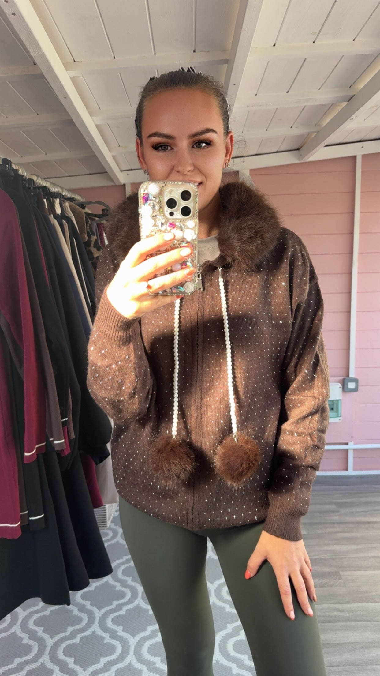 The ‘Sasha’ Diamonté Knit Cardigan