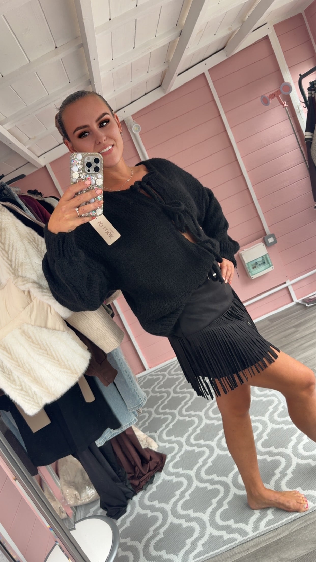 The ‘Gabby’ Suede Skort