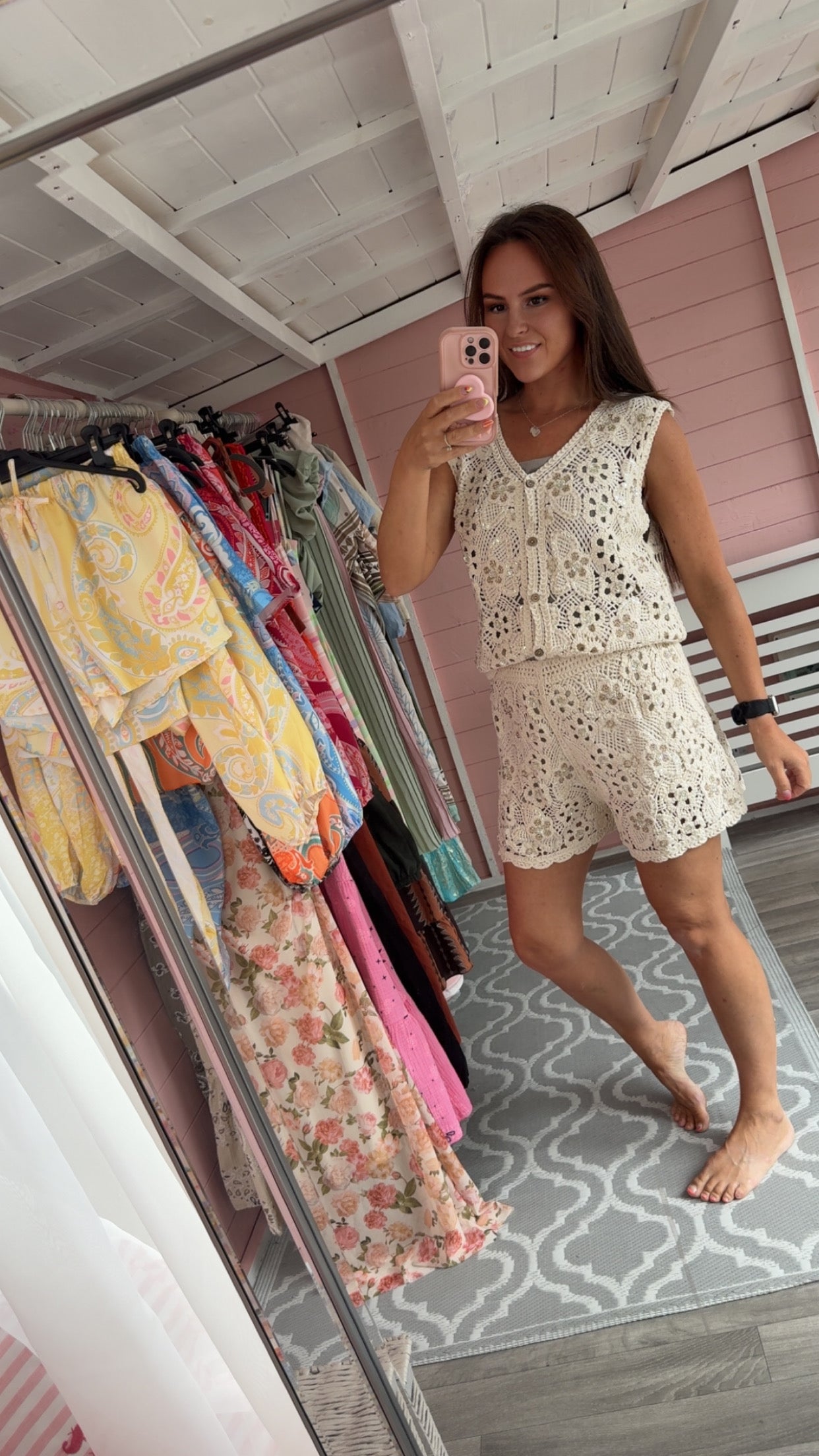 The ‘Olivia’ Crochet Shorts Set