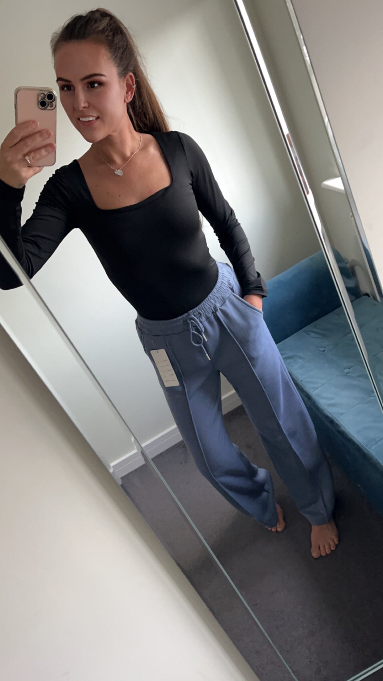 Wide Leg Jogging Bottoms