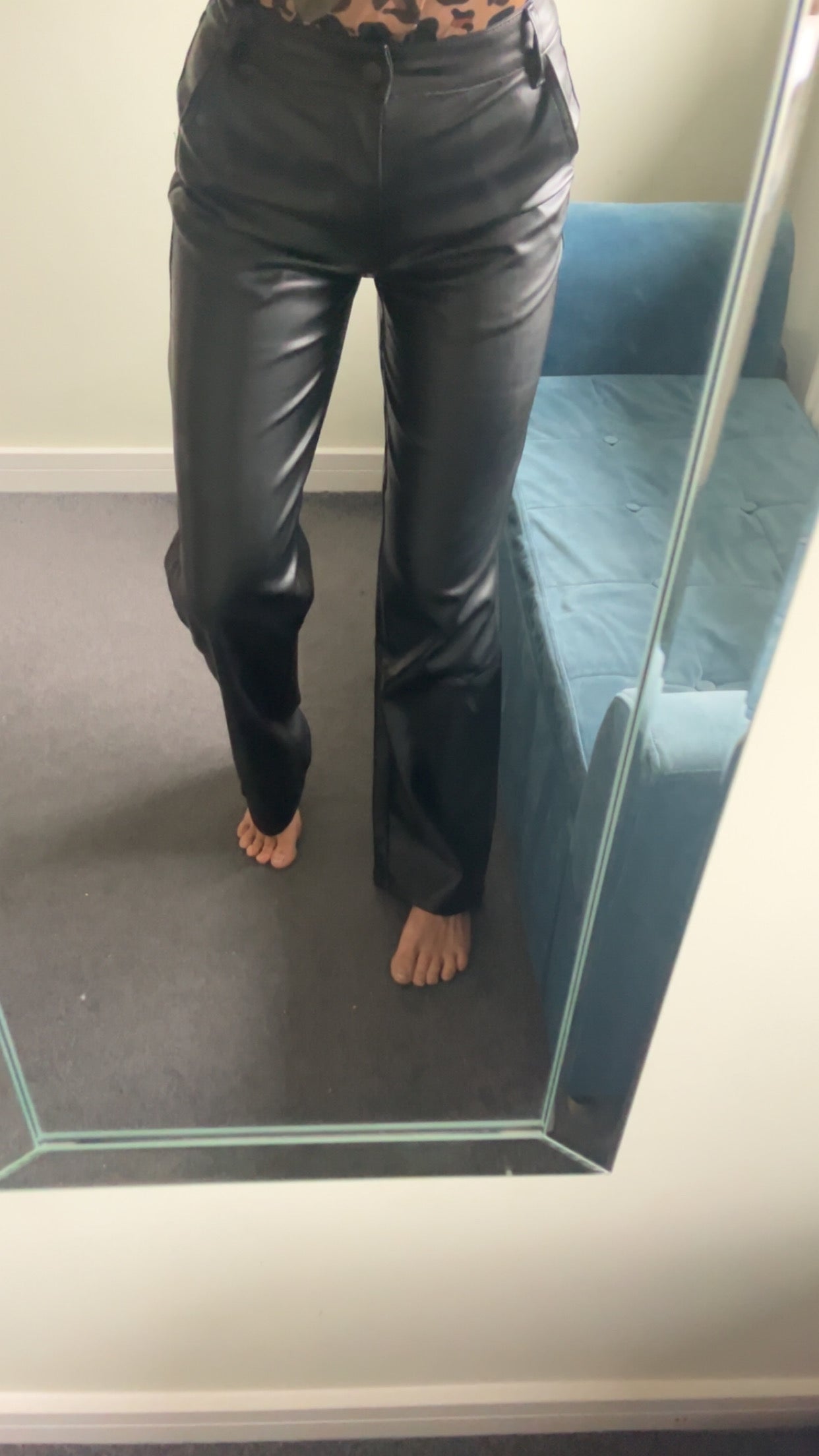 PU Leather Trousers