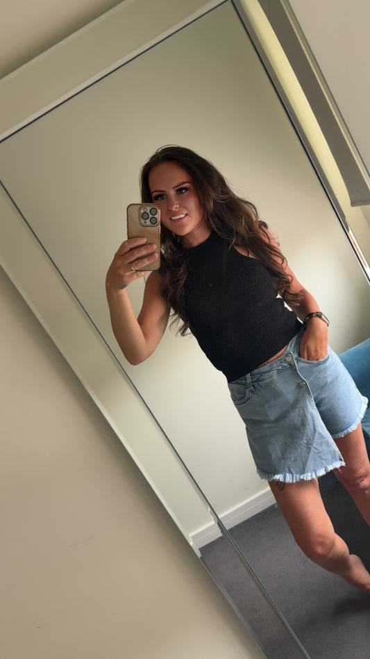 Denim Skort