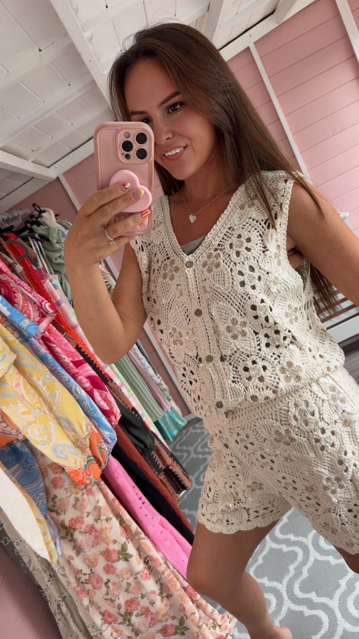 The ‘Olivia’ Crochet Shorts Set