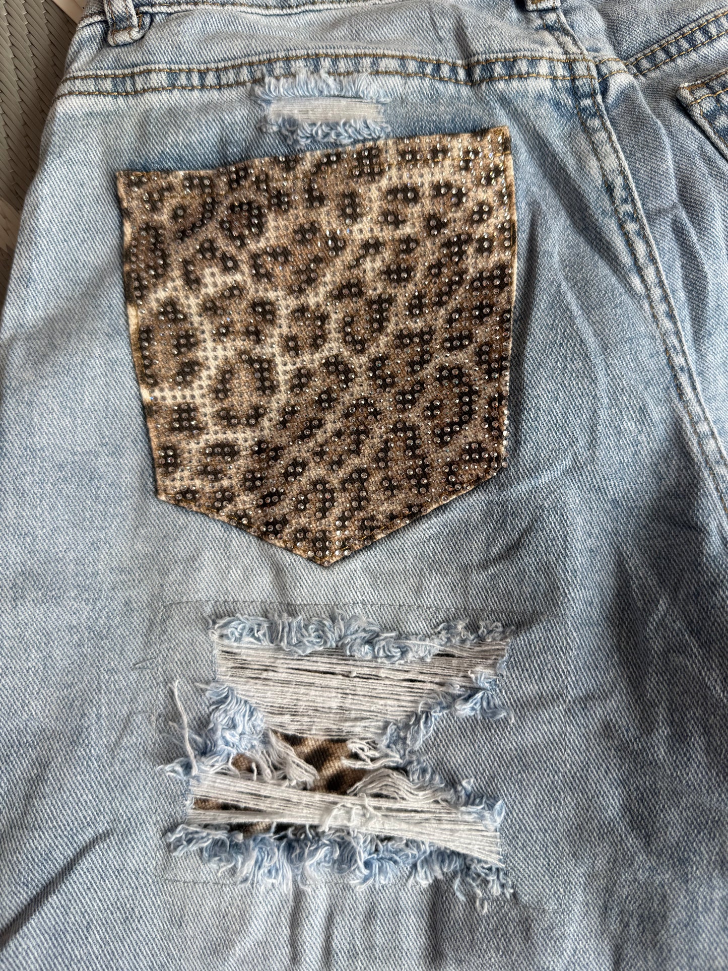 The ‘Louisa’ Leopard Pocket Jeans