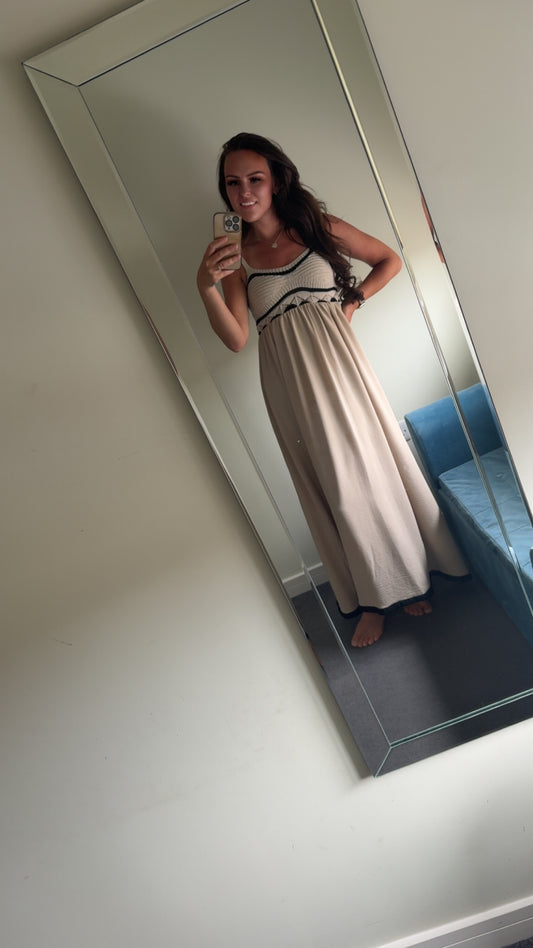 Crochet Top Maxi Dress
