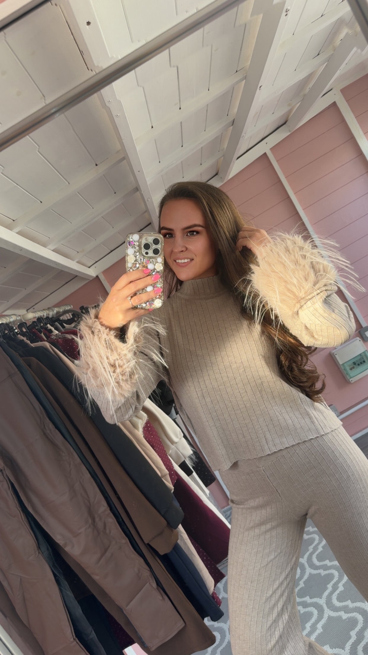 The ‘Marnie’ Faux Fur Co Ord Set