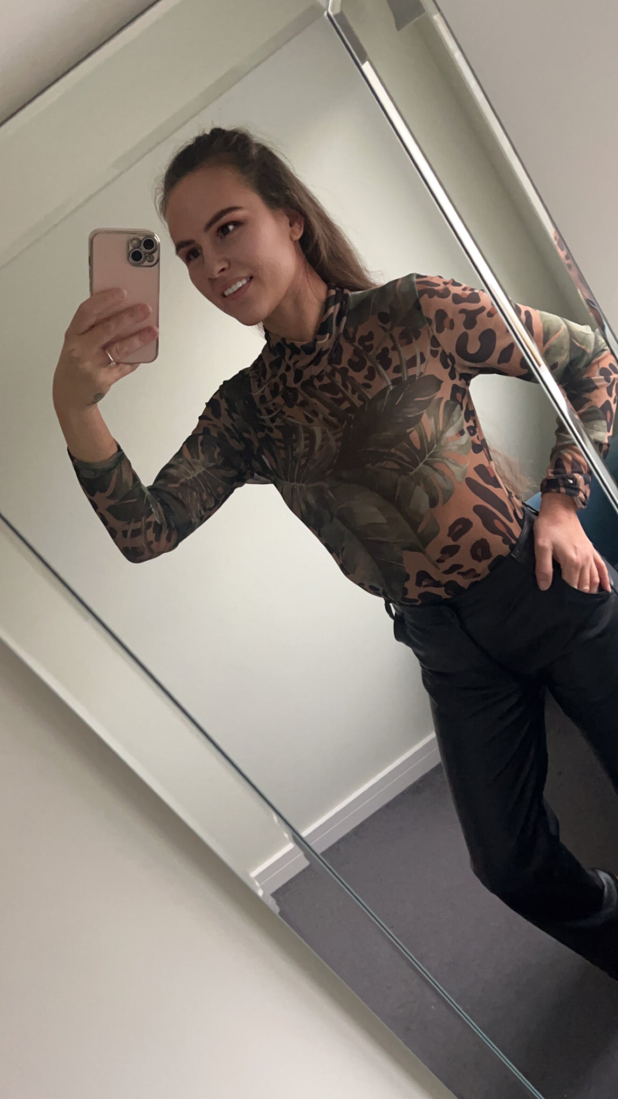 Mesh Leopard Bodysuit