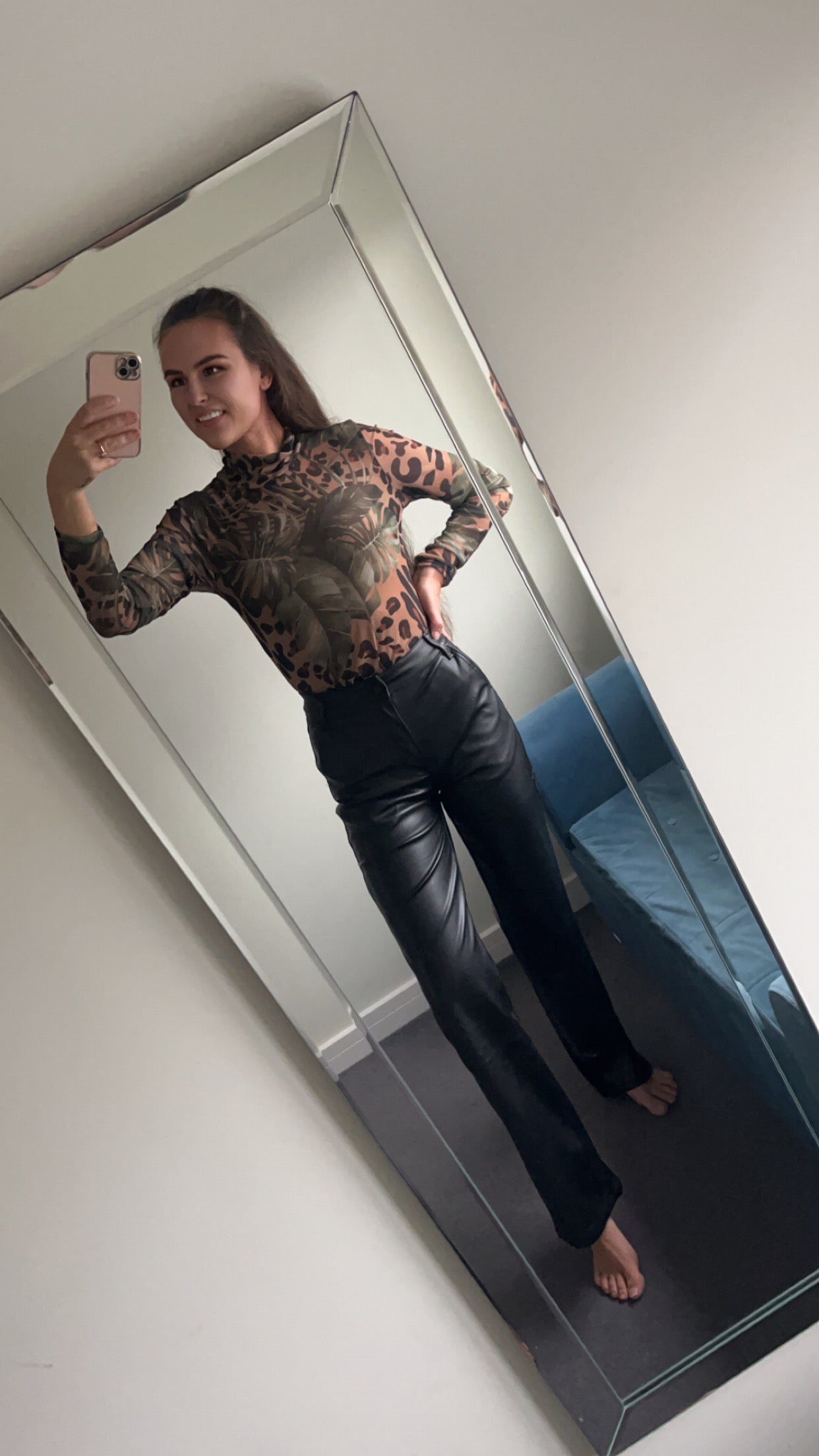 Mesh Leopard Bodysuit