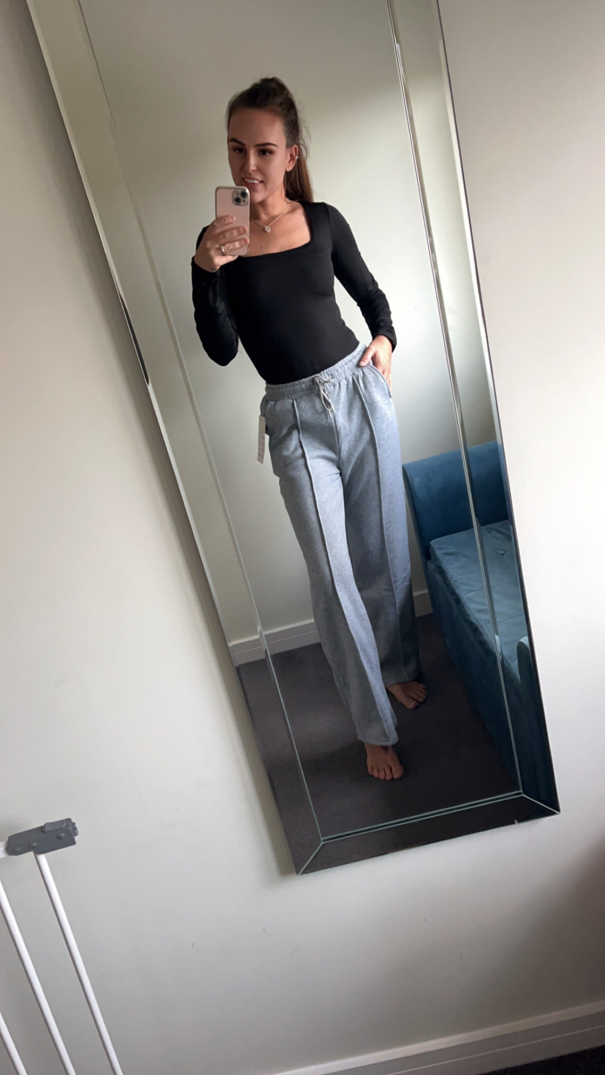 Wide Leg Jogging Bottoms