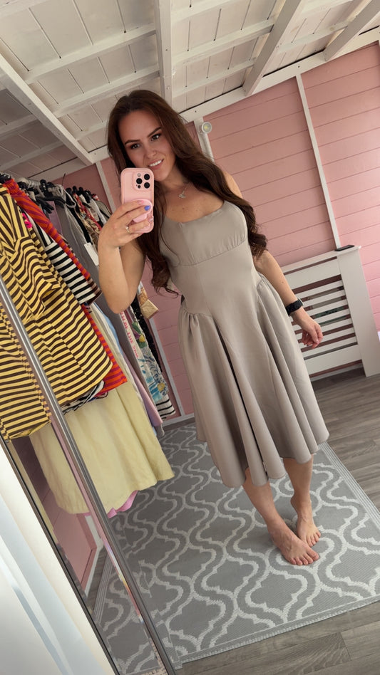 The ‘Alice’ Dress - Taupe Only