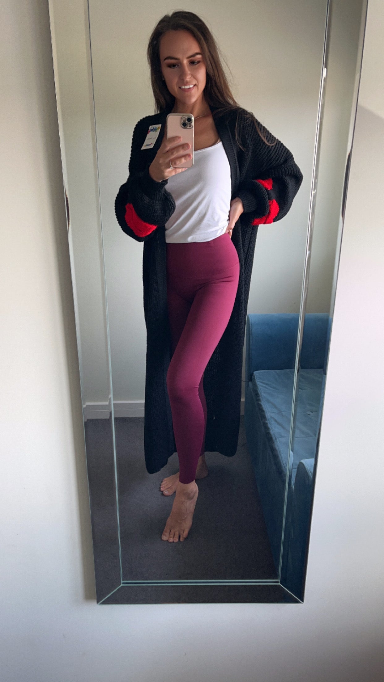 Burgundy Energy Leggings