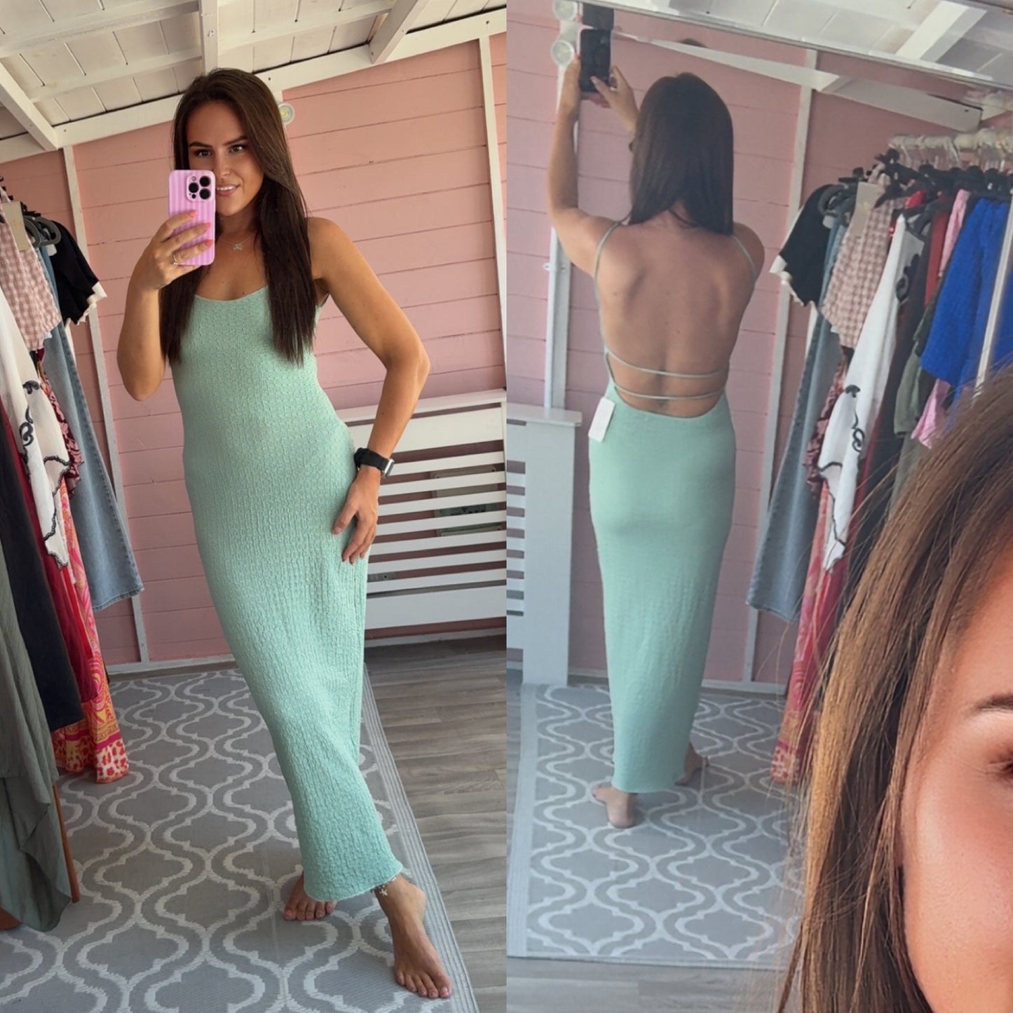 The ‘Amber’ Open Back Dress
