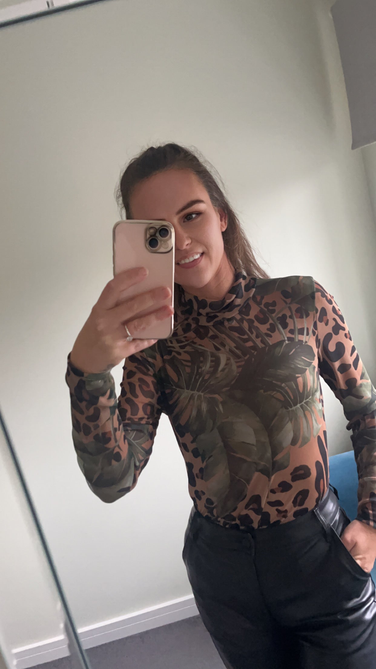 Mesh Leopard Bodysuit