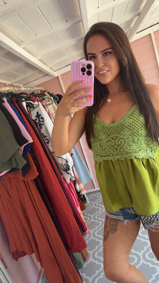 The ‘Eden’ Crochet Cami Top