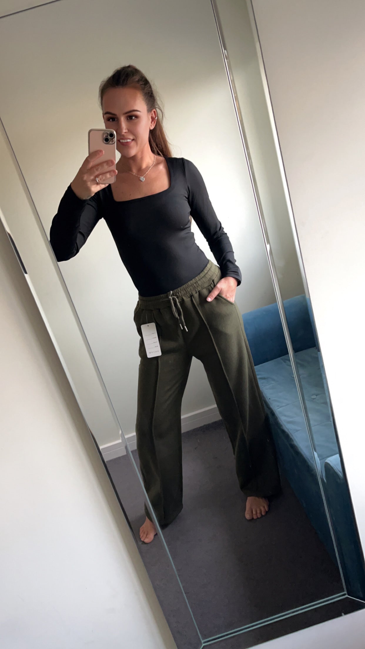 Wide Leg Jogging Bottoms