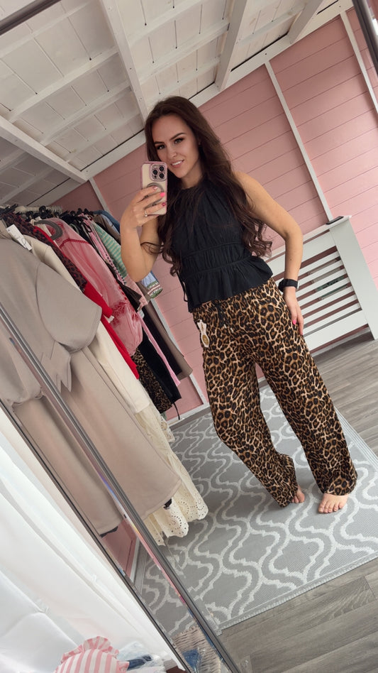 The ‘Connie’ Leopard Trousers