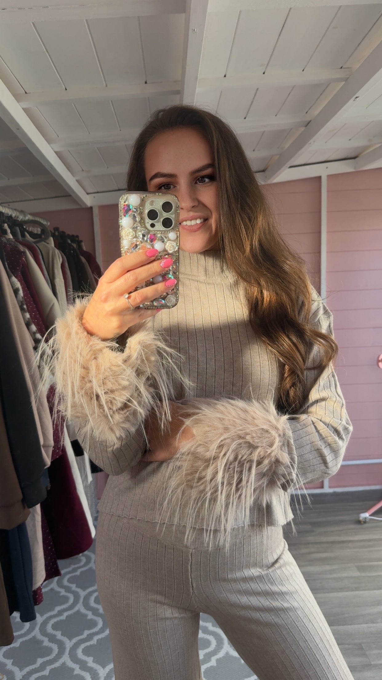 The ‘Marnie’ Faux Fur Co Ord Set