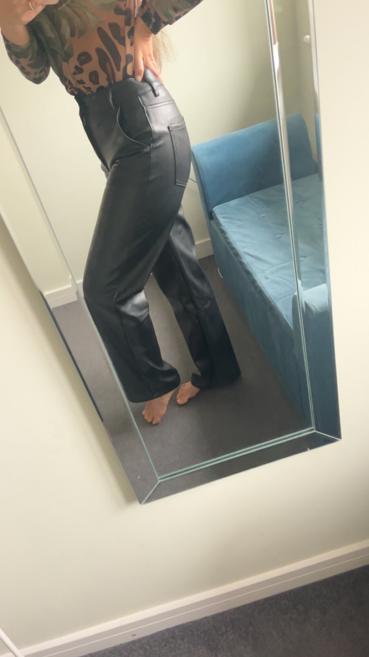 PU Leather Trousers