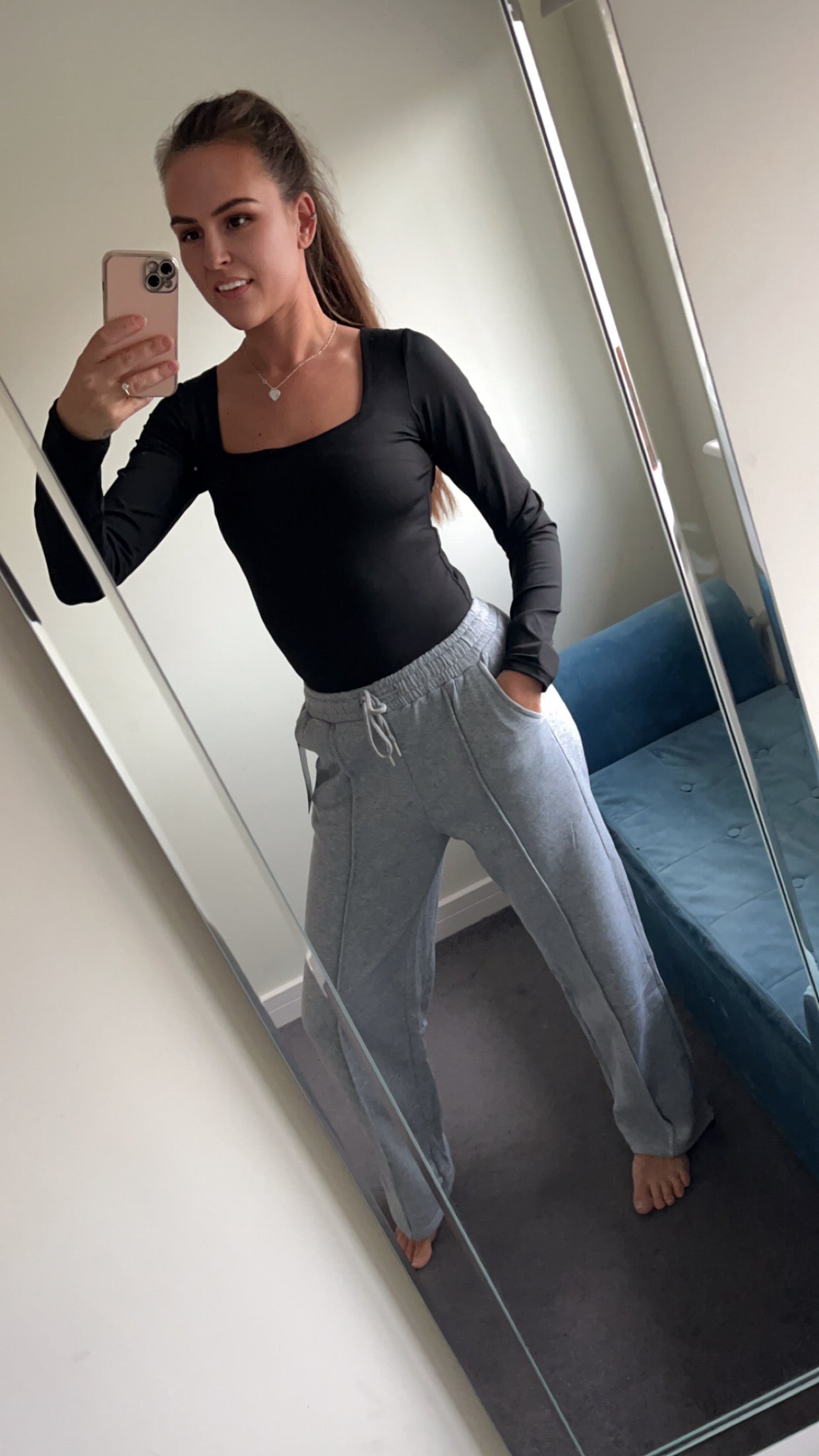 Wide Leg Jogging Bottoms